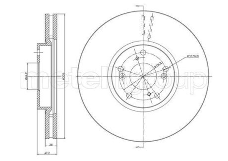 HONDA диск гальм. передній Accord 03- CIFAM 800-1686C