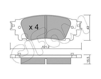 LEXUS Колодки гальмівні CIFAM 822-1041-0