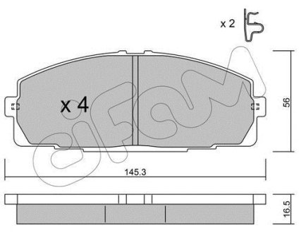 TOYOTA Тормозные колодки передн.Hiace III,IV 89-06 CIFAM 822-434-0