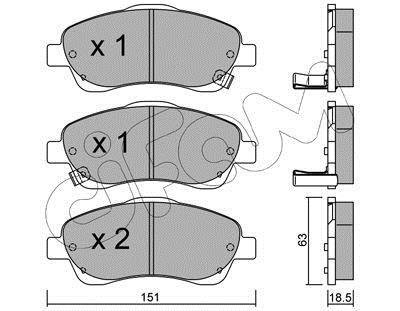 Тормозные колодки пер. Toyota Avensis 00-08 (bosch) CIFAM 822-450-0