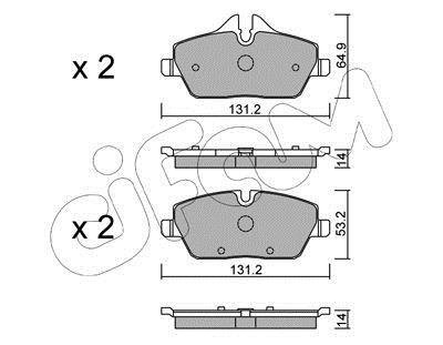 BMW колодки гальм. передн. i3 13- CIFAM 822-664-2