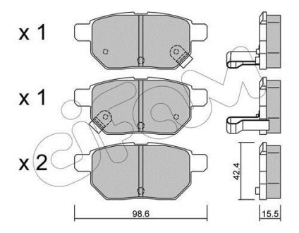 Тормозные колодки зад. Toyota Corolla/Yaris 05- CIFAM 822-746-0