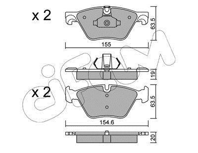 Тормозные колодки F10/F11 (09-17) CIFAM 822-917-0