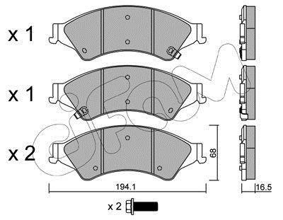 FORD гальмів.колодки передн.Ranger 11- CIFAM 822-971-0