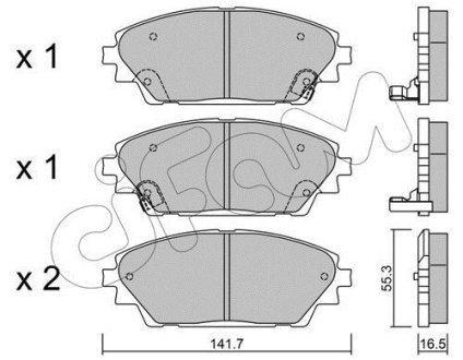 MAZDA Гальмівні колодки передн. Mazda 3 13- CIFAM 822-992-0