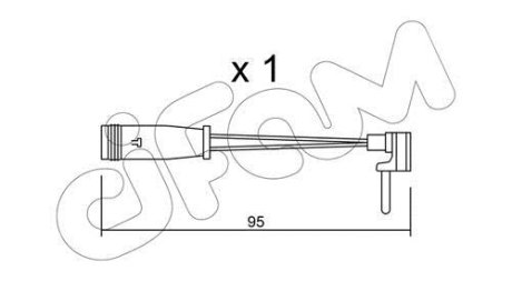 DB датчик гальм. колодок. 203, 204, 211, 220 (1шт.) CIFAM SU.129