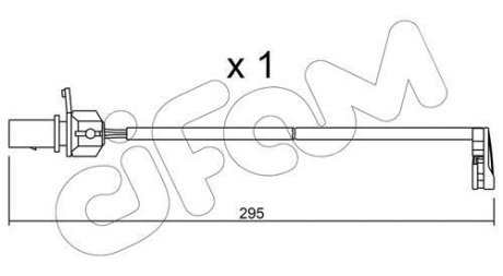 VW датчик гальм. колод. AUDI A4 08- CIFAM SU.224