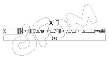 BMW датчик гальмівних колодок передн. X1 CIFAM SU.298