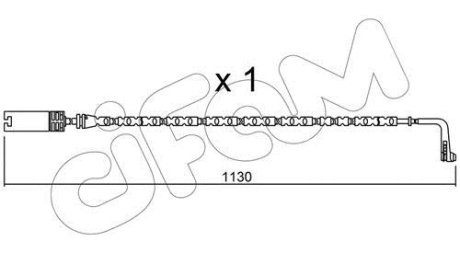 BMW датчик зносу гальм. колод. X1 CIFAM SU.300