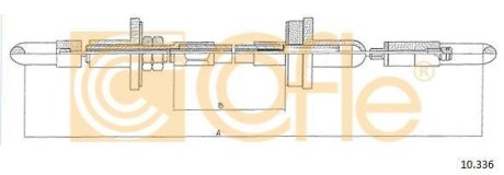 Трос сцепления VW Passat 1.3-1.6 COFLE 10.336