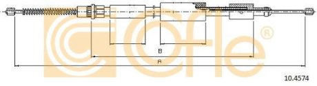 Трос ручного гальма COFLE 104574