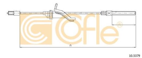 Трос ручного гальма COFLE 10.5379