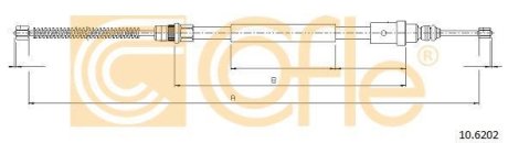 Трос ручного гальма COFLE 106202