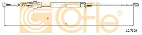 Трос ручника COFLE 10.7509