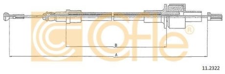 Трос сцепления COFLE 11.2322