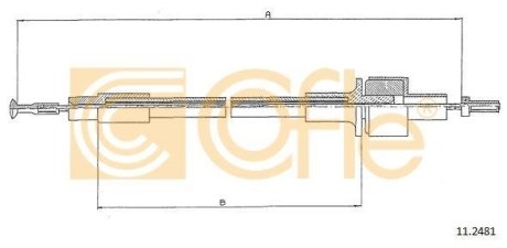 Трос сцепления Ford Sierra 1,3/1,6 COFLE 11.2481