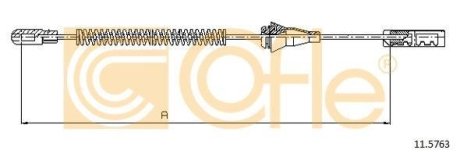 Трос ручника COFLE 11.5763