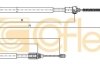 Трос ручного гальма правий Renault Clio 1.2-1.4 98- COFLE 11.6583 (фото 1)