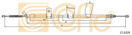 Трос ручника COFLE 17.0329