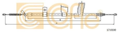Трос ручника COFLE 17.0330