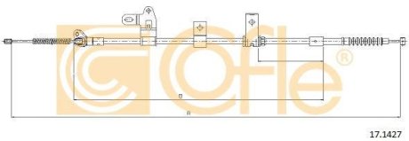 Трос ручного гальма COFLE 171427
