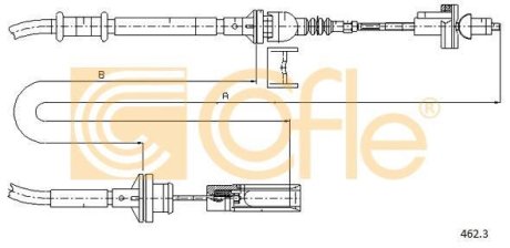 Трос зчеплення COFLE 4623