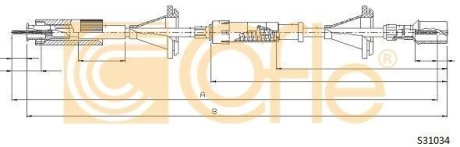 Трос спидометра COFLE S31034