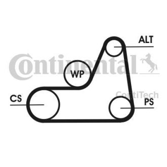 РЕМЕНЬ КЛИНОВЫЙ Contitech 6PK1042ELASTT1 (фото 1)