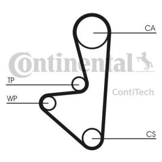 Пас ГРМ Citroen Berlingo/C2/C3/Peugeot Partner/106 Contitech CT1066