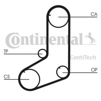 Ремінь зубчастий ГРМ (Вир-во) Contitech CT911