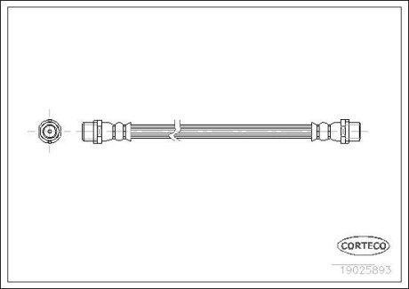 PRZEWУD HAMULCOWY GIКTKI AUDI A6 97-05 TYЈ CORTECO 19025893