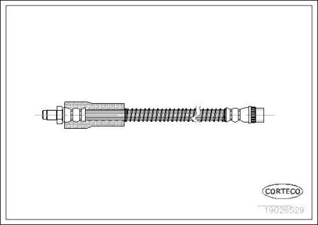 PRZEWУD HAMULCOWY GIКTKI RENAULT CLIO II 98-05 CORTECO 19026529