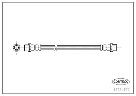 PRZEWУD HAMULCOWY GIКTKI VW T5 03- LT CORTECO 19034267