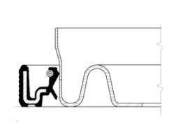 Сальник задній BMW N40/N42/N43/N45/N46/N52 90X110X12 PTFE (вир-во) CORTECO 20019546B