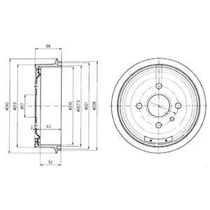 Тормозные барабаны Delphi BF102