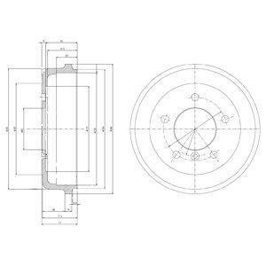 Тормозные барабаны Delphi BF168