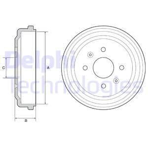 Гальмівний барабан Delphi BF548