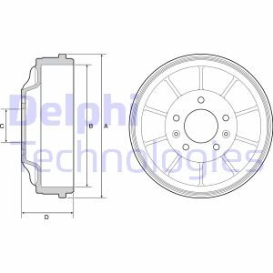 Тормозные барабаны Delphi BF562