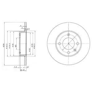 Тормозные диски Delphi BG2117