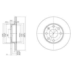 Гальмівний диск Delphi BG2148