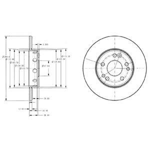 Тормозные диски Delphi BG2314