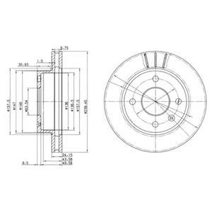 Тормозные диски Delphi BG2367