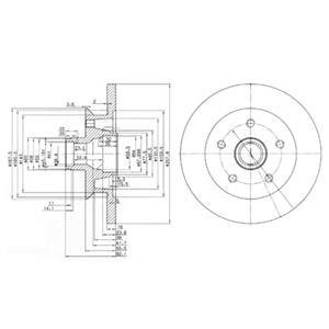 Тормозные диски Delphi BG2468