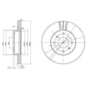 Гальмівний диск Delphi BG2567