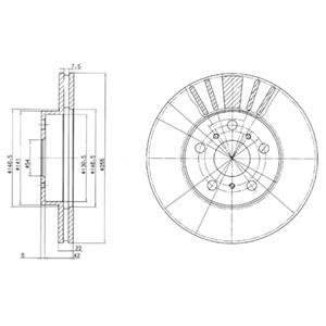 Тормозные диски Delphi BG2596