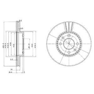 Гальмівні диски Delphi BG2693