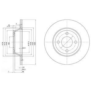 Тормозные диски Delphi BG2783