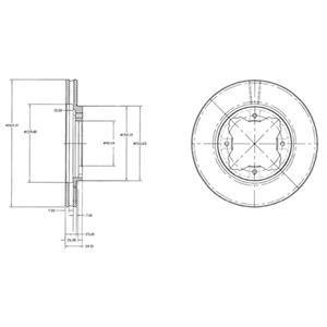 Гальмівний диск Delphi BG2798