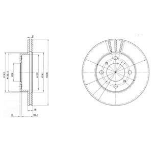 Гальмівний диск Delphi BG2810