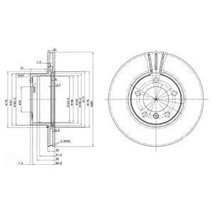 Гальмівний диск Delphi BG3043